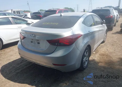 2015 Hyundai Elantra Se из США, поврежденный, VIN 5NPDH4AE0FH581099